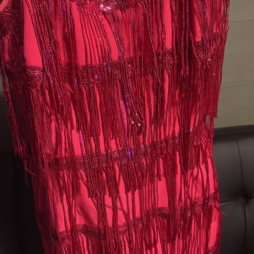 Pink Fringe Dress